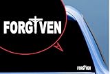 Custom Decal Car for Forgiven Jesus Cross Christian Faith Church Decal for Laptop, Home Decoration, Car, Truck, Funny, Tumblr, Motorcycle Helmet, Bumper Sticker