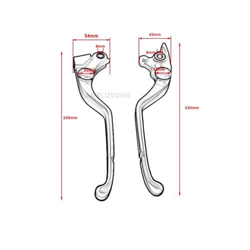 Palanca de freno de aluminio resistente para BMW G310GS control estable 7