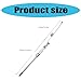 PASNMKvn Ice Fishing Rod Foldable Stainless Ice Fishing Rod with Spring Loaded Fishing Fish Bites Indicators for Easily Catching