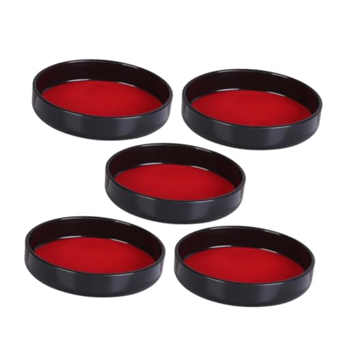 LIOOBO Fleece-Lined Leather Dice Cup Base Tray Lid 5-Piece Set for Gaming for Role-Playing KTV Parties and Dice Transport