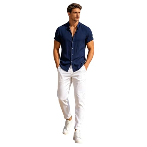Ensemble homme été ample respirant et vêtement léger décontracté