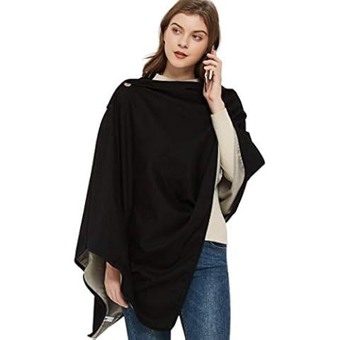 Radia Smart Poncho Radiation Protection Large Pregnancy Bed Blanket, Organic, 5G Anti-Radiation, EMF Blanket 72'"x28", 185cm x70cm, Black (Black) Cover