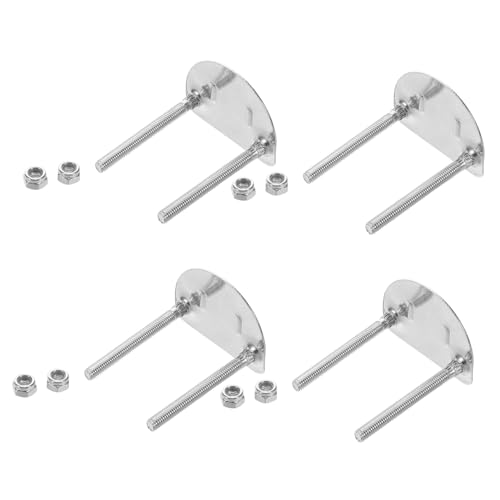 SUPVOX Roller Skate Hardware Accessories 4pcs Universal Skate Base Plates Ice Skate Wheels Roller Skating Shoes Bracket Shockproof for Indoor/Outdoor Skating