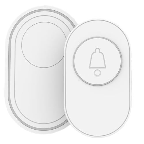 Timbre inalámbrico impermeable con volumen ajustable y luz indicadora de aviso 2