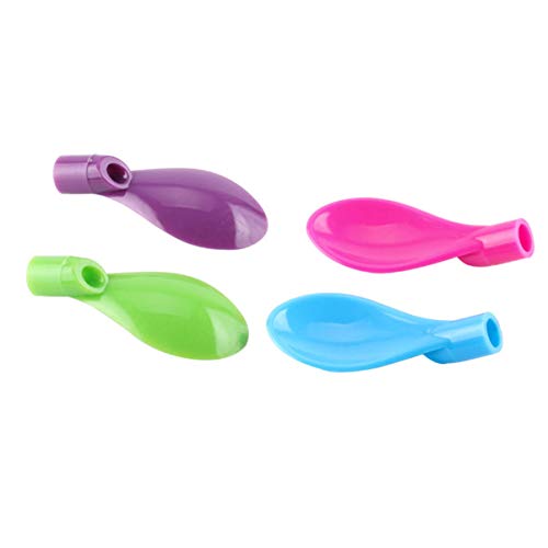 Colher de plástico com canudo UPKOCH, canudos destacáveis, utensílios de cozinha, artigos de anivers