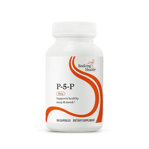 Seeking Health P-5-P (Pyridoxal 5-Phosphate) - Immune Health & Homocysteine Metabolism Support - Support Energy Production with Bioavailable Vitamin B6-25 100 Capsules