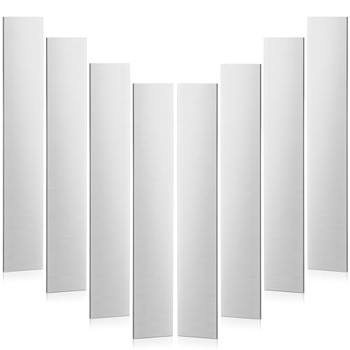 Gisafai 8 Pcs Pure Nickel Strip Nickel Anode Strip, 0.04 x 1 x 6 Inches