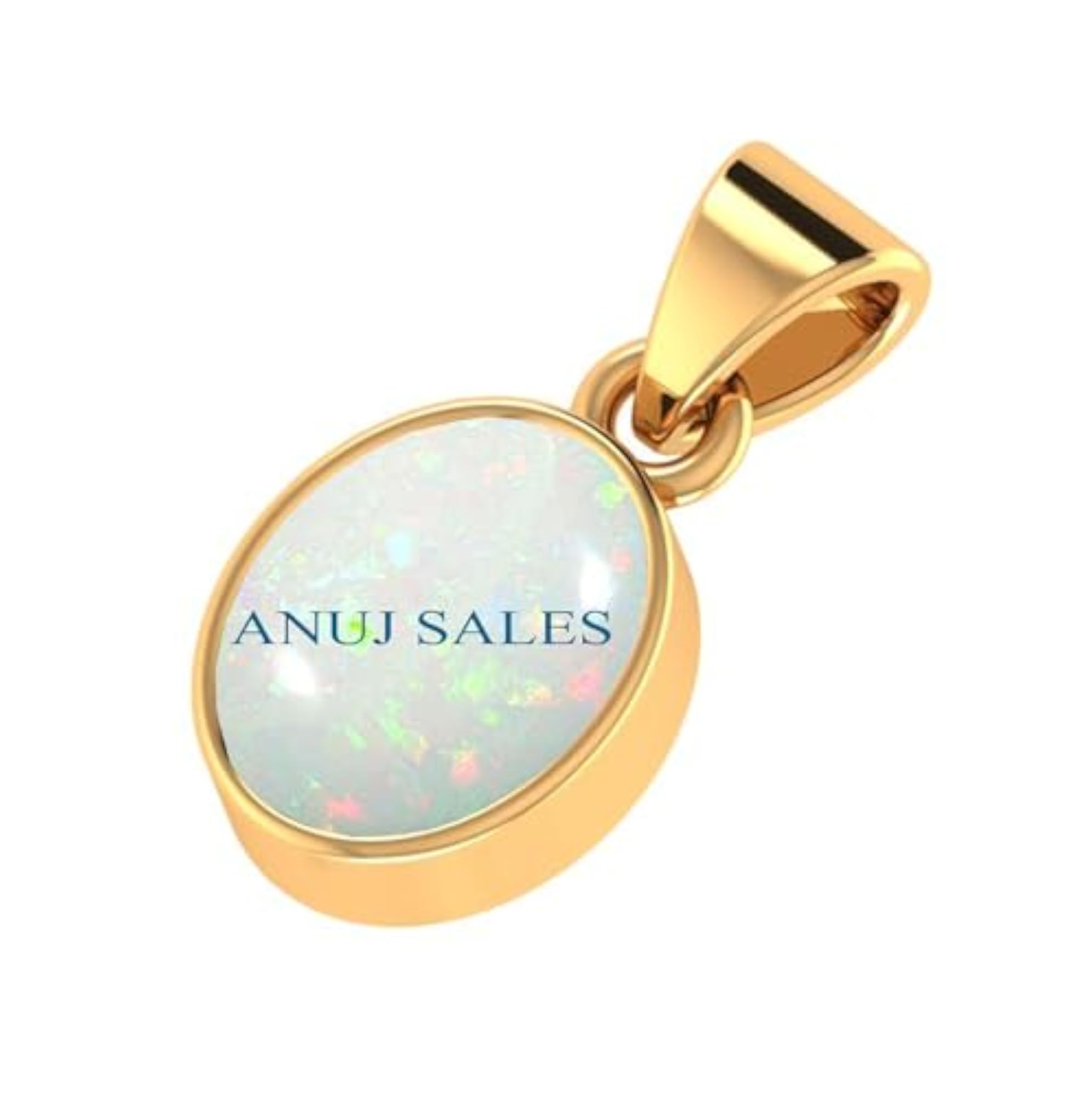 14.25 Ratti Natural Opal Gold Plated Pendant, Certified