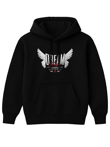 Image of Mens Printed Hoodie for Men Premium Casual Sweatshirt Man, Branded and Comfort Stylish Hoodies for Men Regular Fit Stylish Wear