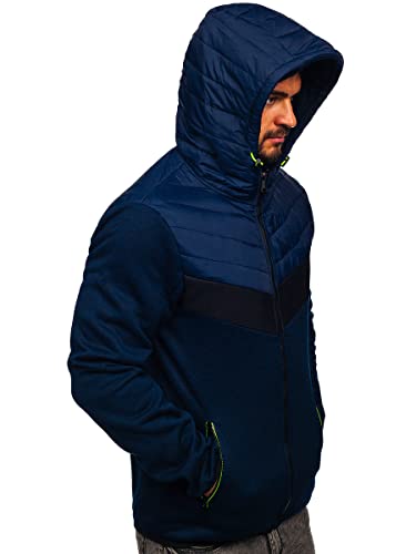 BOLF Uomo Giacca di transizione Piumino trapuntato...