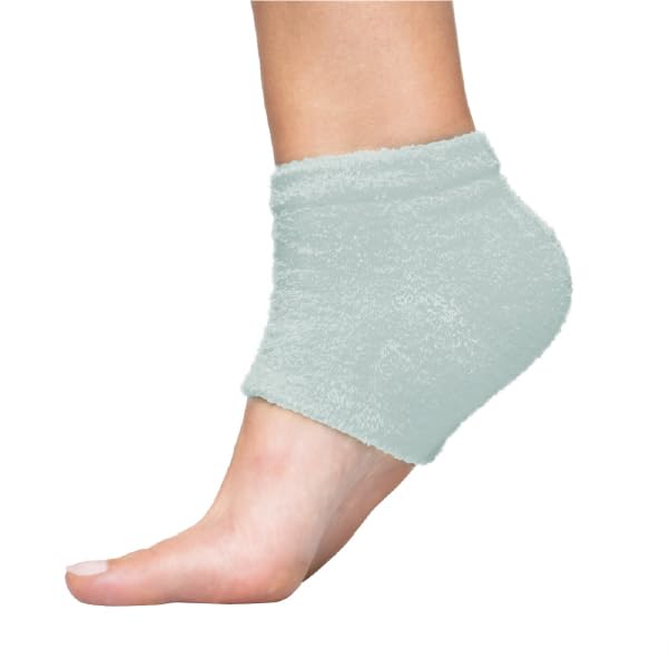 ZenToes Moisturizing Socks for Cracked Heel Treatment, Vitamin E, Olive Oil and Jojoba Oil Infused Heel Socks, Spa , (Fuzzy Pink, Regular)