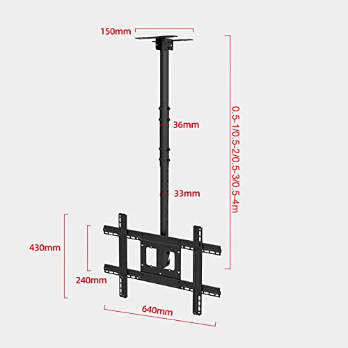 Support TV plafond orientable pour corriger les reflets et optimiser un salon sans mur libre - 3