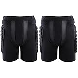 ABOOFAN 2 Stück schwarze Snowboard-Ausrüstung, Ski- und Skating-Ausrüstung, Hockey-Hose, Skateschuh-Hose, Skate-Reiten, Sporthosen (Schwarz, XXL)