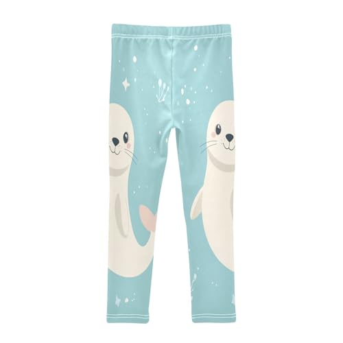 Cartonn Seal Girls Casual Leggings for Kids Printed Long Pant Bottoms Stretch and Soft2