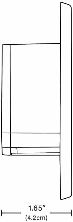 Algo 8201 Intercom sidemål