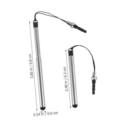 Lápiz táctil capacitivo compacto OSALADI de cobre con punta ajustable 8 piezas 2