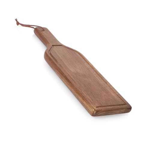 PICNIC TIME Tabla de Cortar para Queso y Bandeja, Forma de Botella de Vino, Madera Acacia