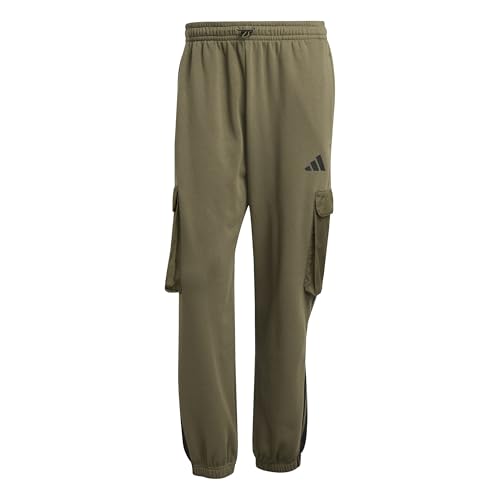 Pantalon cargo adidas City Tech en molleton chaud kaki taille S