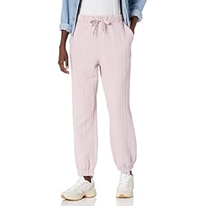 [BLANKNYC] Womens Luxury Clothing Quilted Sweatpant with Elastic Drawstring Waistband, Comfortable & Stylish, Spin Doctor, Small
