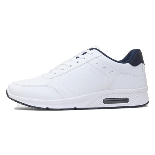 XL Mens White Lace Up Trainers - Size 9 UK - White