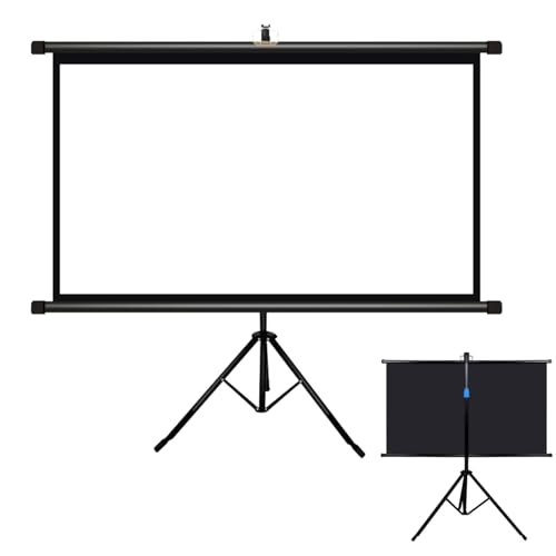 Pantalla de proyección ajustable 72in con trípode
