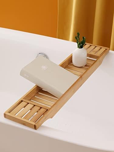 Bathtub Tray Bathroom Bathtub Rack Shelf Bath Bridge Caddy Bathtub Storage Rack Tray Bath Tub Towel Book Wine Holder Organizer,