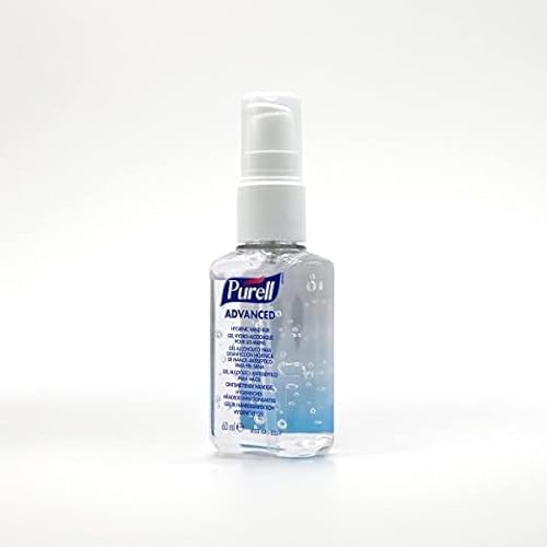 Purell Advanced Hygienisches Händedesinfektionsmittel, 60Ml Pumpflasche X 24 Mit 2 X Purell Personal Gear Einziehbarer Clip