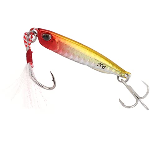 Kunstaas, 20g dubbele haken vissen lokken metaal draagbaar voor meer - Image 6