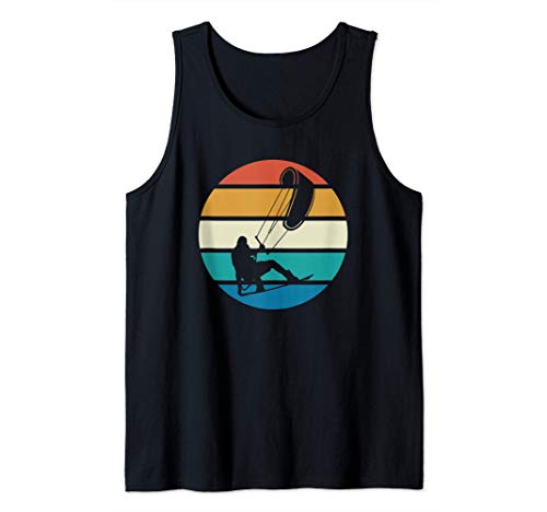 Kiteboarder Kiteboarding Vintage Retro Tank Top Cover