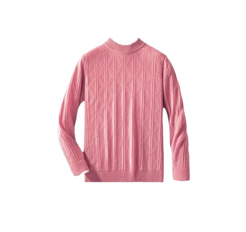 Men's Crew Neck 100 Percent Cashmere Long Sleeve Solid Color Knit Pullover Sweaters