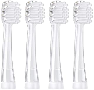 Seago SG902 SG602 Replacement Heads for Babysonic Electric Toothbrush (18-36 Month (Pack of 4))(4 Mini Plus Heads)
