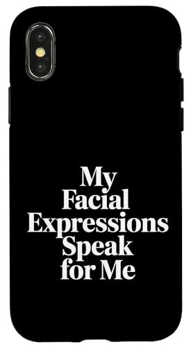 My Facial Expressions Speak For Me �\��L���Ȋ� |- �X�}�z�P�[�X iPhone X/XS �p