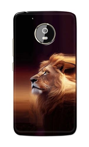 Image of PRINTFIDAA Printed Hard Back Cover Case for Motorola Moto G5+ Plus Back Cover (Danger Lion) -112