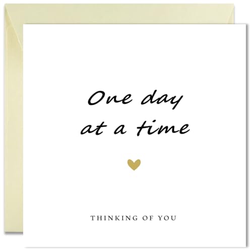 Printperfect - Sympathy card loss card Thinking of you with sympathy sorry for your loss sending love card condolences card one day at a time