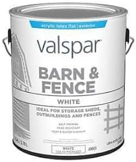 Valspar Paint BARN Fence Latex WHT GA 28603.007