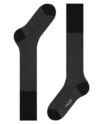 FALKE Herren Kniestrümpfe Oxford Stripe M KH Baumwolle lang gemustert 1 Paar, Schwarz (Black-Mix 3010), 43-44 – Ansicht 5