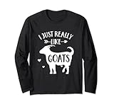 Photo Gallery goat lover gift «i just really like goats divertente capra animale maglia a manica Photo Gallery goat lover gift «i just really like goats divertente capra animale maglia a manica
