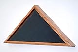 Burial Flag Display Case - for 5x9.5 Burial / Casket Flag - Made in The USA of The Finest Oak Wood