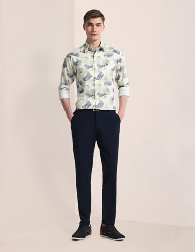 Image of U.S. Polo ASSN. Printed Regular Fit Shirt for Men - 100% Cotton, Breathable & Comfortable, Full Sleeves Casual Shirt for Men