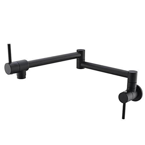 Yjyjy F Kitchen Aucet,Swivel Double Handle Wall Mounted Pot Iller Sink Mixer,Or Cooking Needs