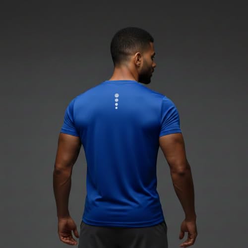 Image of Round Neck Moisture Absorbing Performance Half Sleeve Slim Fit T-Shirt for Men | Quick Dry Technology | Light Weight & Breathable Fabric | Ideal for Indoor & Outdoor Physical Activity