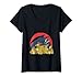 Femme Dés Fantasy RPG Dragon Gamer T-Shirt avec Col en V