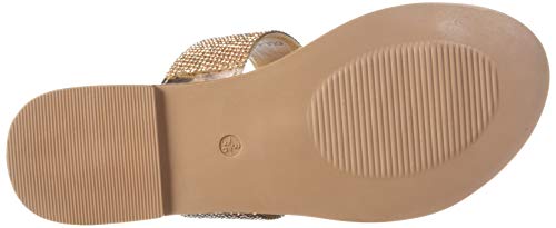 Image of Carlton London Women's Rose Gold Flat Sandal (CLL-6187)