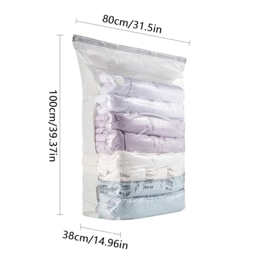 Bolsas de compresión transparente con fuelle reforzado para guardar ropa de invierno 7
