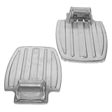 PLAFOPE Wheelchair Footrest Accessories Pair 7.48X5.19X1.57In Metal Foot Plates with Wide Surface for Enhanced Stability Easy Installation Replacement for Mobility Scooters and Transport Chairs
