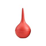 Capacidad: 90 ml. Fliyeong Herramienta de laboratorio de goma roja con ventosa para la oreja, 1 unidad