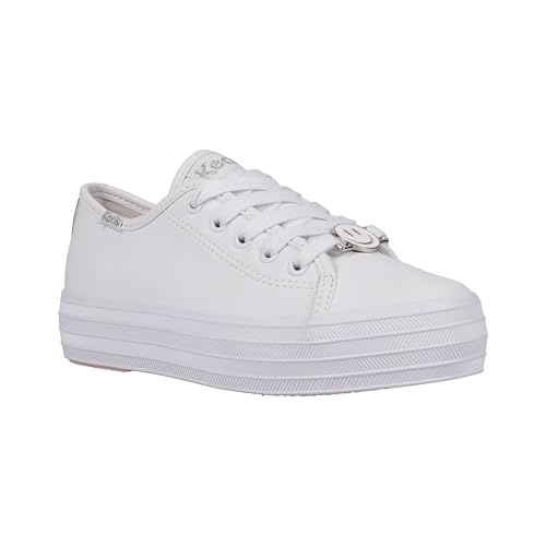 Keds Girl's Triple Up Charms White (Little Big Kid) Sneaker - Main Image