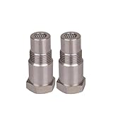 2 M18x1.5 Industrial-grade Hardware Connector Extensions; Stainless Steel Adapter Filter Connectors, Threaded Sensor Adapters