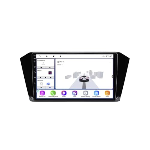 Navegador GPS para VW Passat B8 2015-2020 con pantalla táctil 2 DIN y Android Auto