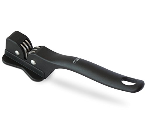 sharper2 Kitchen Knife Sharpener, Classic Design with Proven Performance, Black